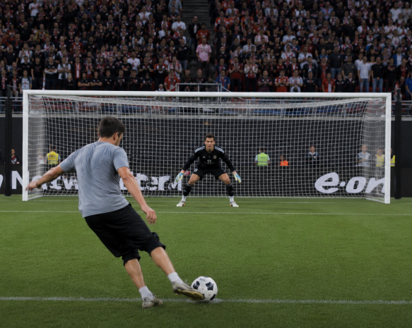Could an average person score a penalty against a professional goalkeeper?